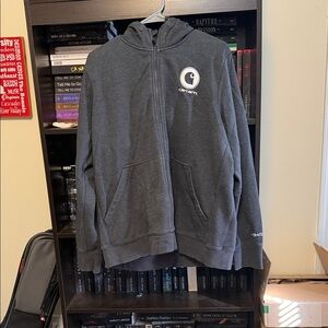 Carhartt Men's Dark Gray Zip-Up Sweater